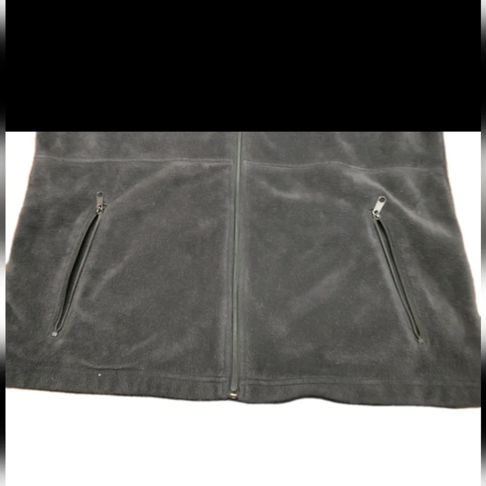 Columbia Dk Gray Full Zip Fleece Vest Lg Personalized Coca Cola South Carolina!